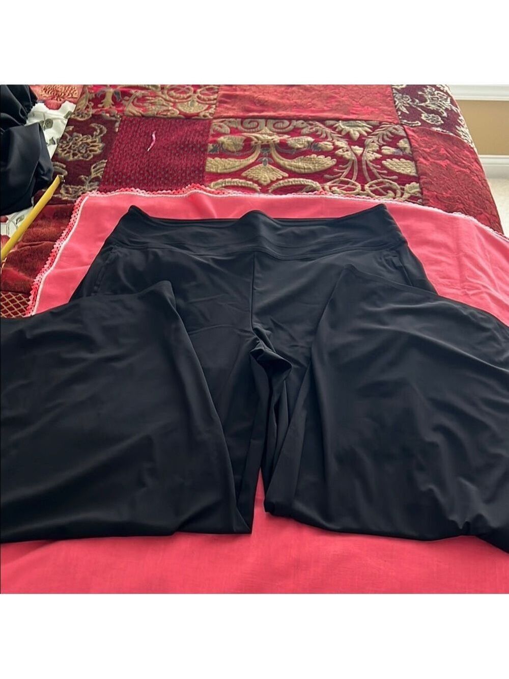 ATHLETA Black Relaxed Pants. SIZE 16. Wide leg
